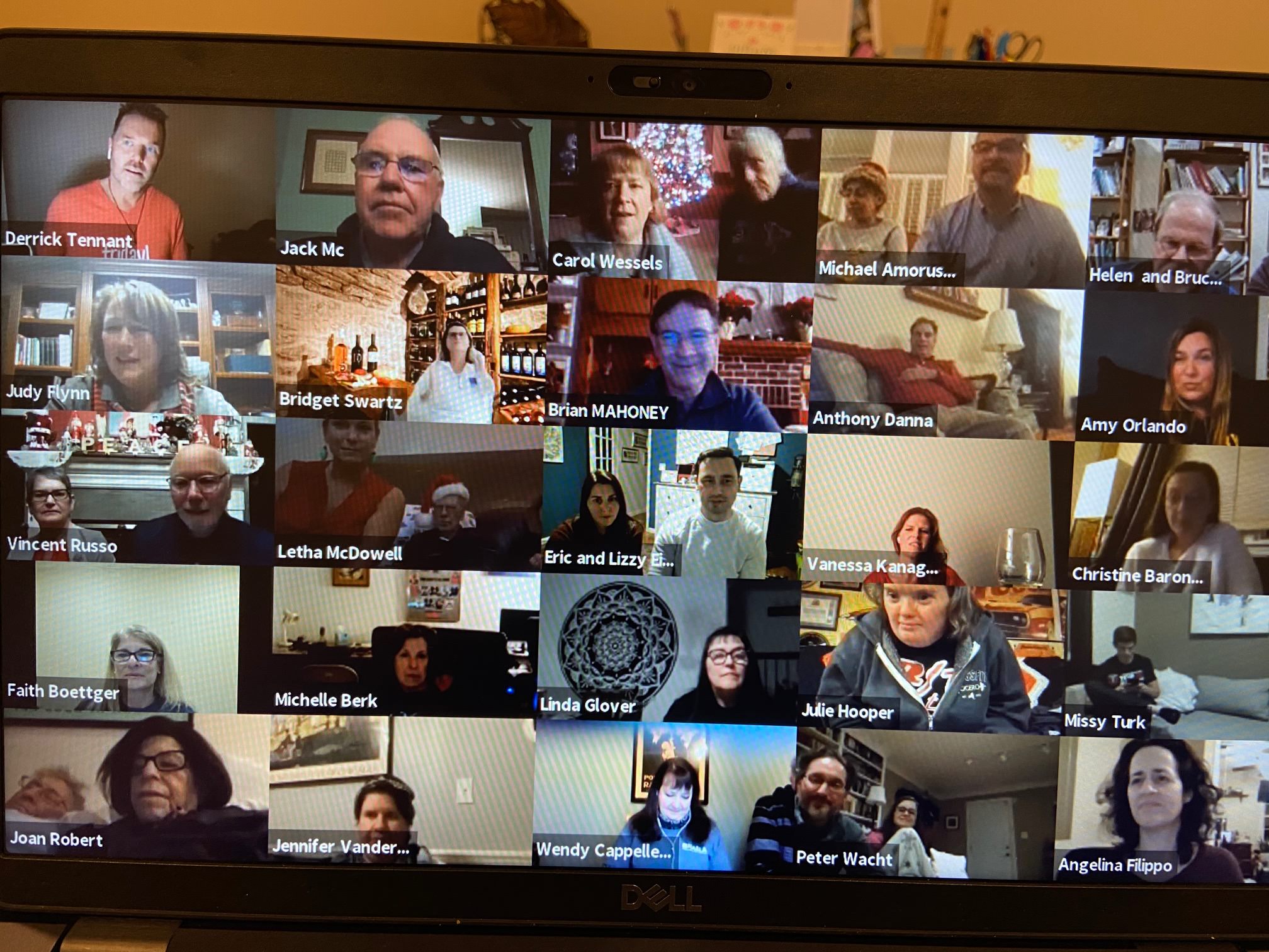 NAELA Foundation comedy night Zoom screenshot